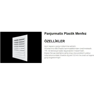 60*60  Plastik Menfez