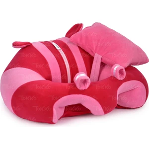 Yastık Hediyeli Bebek   Oturma Destek Minderi - Büyük Bebek Oturağı   Fuşya Pembe