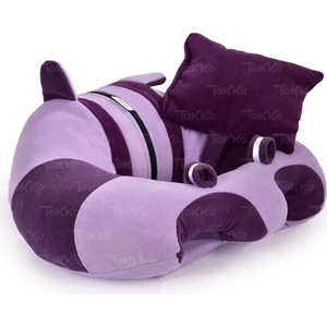 Yastık Hediyeli Bebek   Oturma Destek Minderi - Büyük Bebek Oturağı   Lila Mor