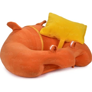 Yastık Hediyeli Bebek   Oturma Destek Minderi - Büyük Bebek Oturağı   Turuncu