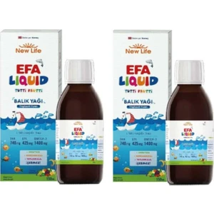 New Life Efa Liquid Tutti Frutti 150 ml 2' Li Paket