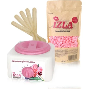 Sir Ağda Makinesi + Pudralı Soyulabilen Boncuk Ağda + Spatula Seti