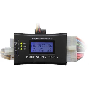 Dijital LCD Ekran Pc 20/24 Pin Güç Kaynağı Test Ölçüm Cihazı Power Suply Tester