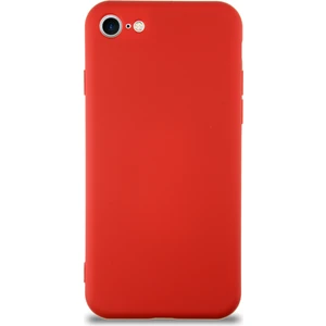 Case World Caseworld Apple iPhone Se 2020 Kapak Içi Kadife Kamera Korumalı Lansman Silikon Kılıf - Kırmızı