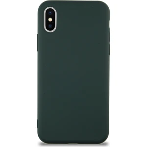 Case World Caseworld Apple iPhone x Kapak Içi Kadife Lansman Silikon Kılıf - Yeşil
