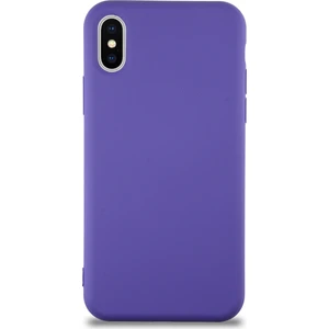 Case World Caseworld Apple iPhone x Kapak Içi Kadife Lansman Silikon Kılıf - Mor