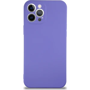 Case World Caseworld Apple iPhone 12 Pro Kapak Içi Kadife Kamera Korumalı Lansman Silikon Kılıf - Mor