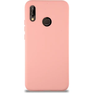 Case World Caseworld Huawei P20 Lite Kapak Içi Kadife Lansman Silikon Kılıf - Pembe