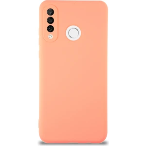Case World Caseworld Huawei P30 Lite Kapak Içi Kadife Kamera Korumalı Lansman Silikon Kılıf - Turuncu