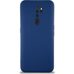 Case World Caseworld Oppo A5 2020 Kapak Içi Kadife Kamera Korumalı Lansman Silikon Kılıf - Lacivert