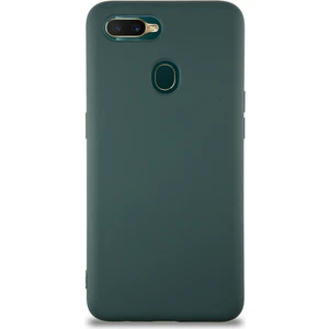 Case World Caseworld Oppo A5S Kapak Içi Kadife Lansman Silikon Kılıf - Yeşil