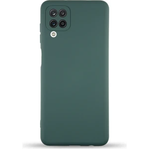 Case World Caseworld Samsung Galaxy A12 Kapak Içi Kadife Kamera Korumalı Lansman Silikon Kılıf - Yeşil
