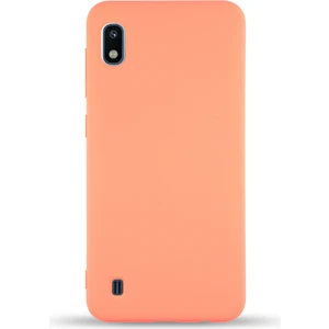 Case World Caseworld Samsung Galaxy A10 Kapak Içi Kadife Lansman Silikon Kılıf - Turuncu