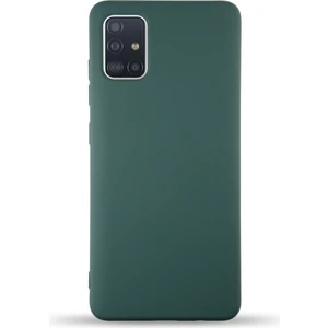 Case World Caseworld Samsung Galaxy A71 Kapak Içi Kadife Lansman Silikon Kılıf - Yeşil