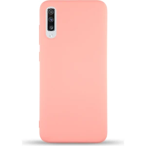 Case World Caseworld Samsung Galaxy A70 Kapak Içi Kadife Lansman Silikon Kılıf - Pembe