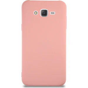 Case World Caseworld Samsung Galaxy J7 Kapak Içi Kadife Lansman Silikon Kılıf - Pembe