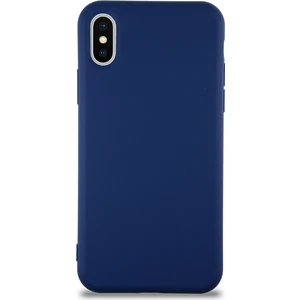 Case World Caseworld Apple iPhone x Kapak Içi Kadife Lansman Silikon Kılıf - Lacivert