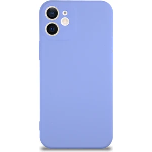 Case World Caseworld Apple iPhone 12 Mini Kapak Içi Kadife Kamera Korumalı Lansman Silikon Kılıf - Lila