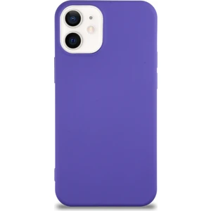 Case World Caseworld Apple iPhone 12 Mini Kapak Içi Kadife Lansman Silikon Kılıf - Mor