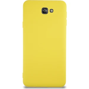 Case World Caseworld Samsung Galaxy J7 Prime 2 Kapak Içi Kadife Lansman Silikon Kılıf - Sarı