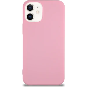 Case World Caseworld Apple iPhone 12 Mini Kapak Içi Kadife Lansman Silikon Kılıf - Pembe