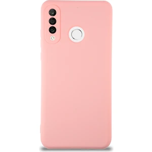Case World Caseworld Huawei P30 Lite Kapak Içi Kadife Kamera Korumalı Lansman Silikon Kılıf - Pembe