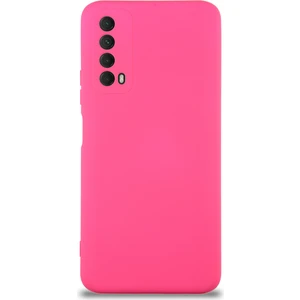 Case World Caseworld Huawei P Smart 2021 Kapak Içi Kadife Kamera Korumalı Lansman Silikon Kılıf - Neon Pembe