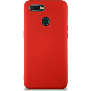 Case World Caseworld Oppo A5S Kapak Içi Kadife Lansman Silikon Kılıf - Kırmızı