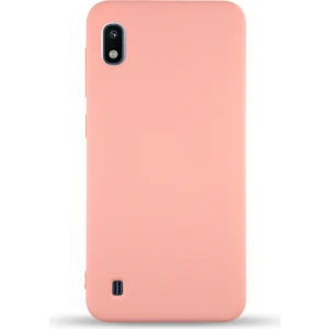 Case World Caseworld Samsung Galaxy A10 Kapak Içi Kadife Lansman Silikon Kılıf - Pembe