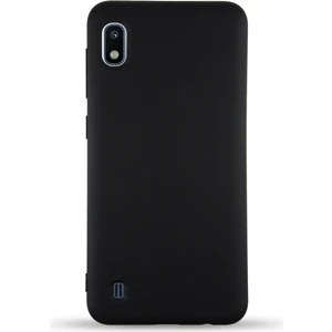 Case World Caseworld Samsung Galaxy A10 Kapak Içi Kadife Lansman Silikon Kılıf - Siyah