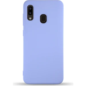 Case World Caseworld Samsung Galaxy A20 Kapak Içi Kadife Lansman Silikon Kılıf - Lila