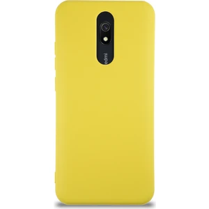 Case World Caseworld Xiaomi Redmi 8 Kapak Içi Kadife Lansman Silikon Kılıf - Sarı