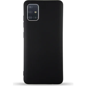 Case World Caseworld Samsung Galaxy M31S Kapak Içi Kadife Lansman Silikon Kılıf - Siyah