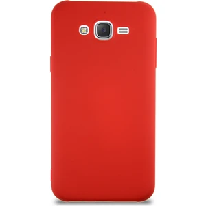 Case World Caseworld Samsung Galaxy J7 Core Kapak Içi Kadife Lansman Silikon Kılıf - Kırmızı