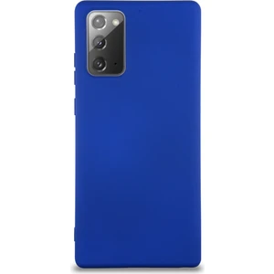 Case World Caseworld Samsung Galaxy Note 20 Kapak Içi Kadife Lansman Silikon Kılıf - Lacivert