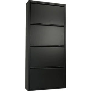 Ata Group 4'lü Metal Ayakkabılık Siyah