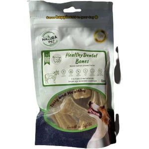 Natura Pet Eco Natura Pet Healty Dental Bones Natural Press Kemik 8cm 6*lı 120GR
