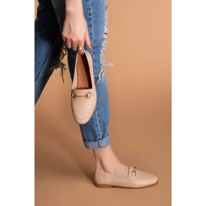 Deri Kadın Babet IZ.3501  - Bej - 41