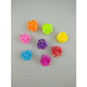 Event Party Store Kıskaçlı Mandal Toka Renkli Gül Çiçek 1 Adet 2cm