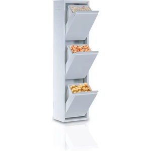 Ata Group 3'lü Beyaz Metal Çok Amaçlı Dolap