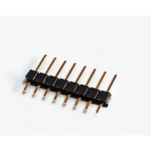 1x8 Header Erkek 10 Adet Siyah 2,54MM 180 Derece Black