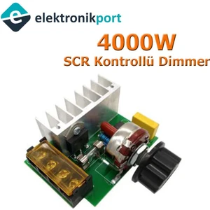 4000W Scr Voltaj Regülatörü Dimmer Yüksek Güç  220V Ac