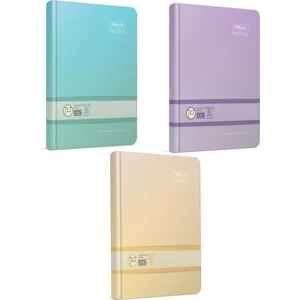 Book Pastels Sert Kapak Çizgili Defter Seti 120 Yaprak 17 x 24 cm 3'lü