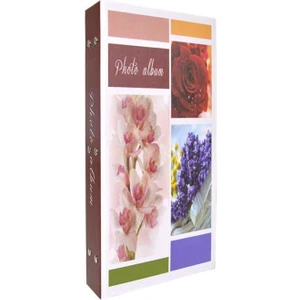 300'LÜK 10 x 15 cm Çiçek Desenli Bordo Fotoğraf Albümü