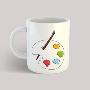 Tasarım Kupa Serisi - Resim Paleti Ressam Kupa