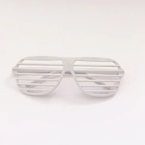 Event Party Store Gözlük Panjur Beyaz Işıklı