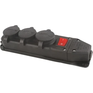 Kauçuk Üçlü Anahtarlı Grup Priz 1*16A MUT-293A