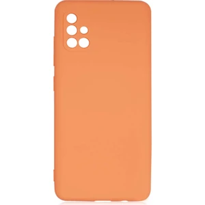 Case 4U A51 Kılıf Kamera Korumalı Içi Kadife Logosuz Mara Lansman Silinebilir Kılıf Turuncu