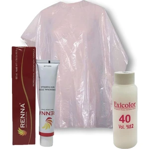 Saç Boyası 60 ml - 912 Ultra Açıcı Sarı + Exicolor 60 ml Oksidan 40 Volüm + Boya Naylonu