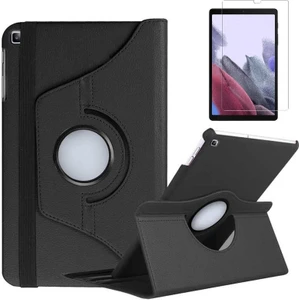Case Shop Galaxy Tab A7 Lite 8.7 Kılıf Tablet Kılıfı Dönebilen + Kırılmaz Cam SM-T220 T225